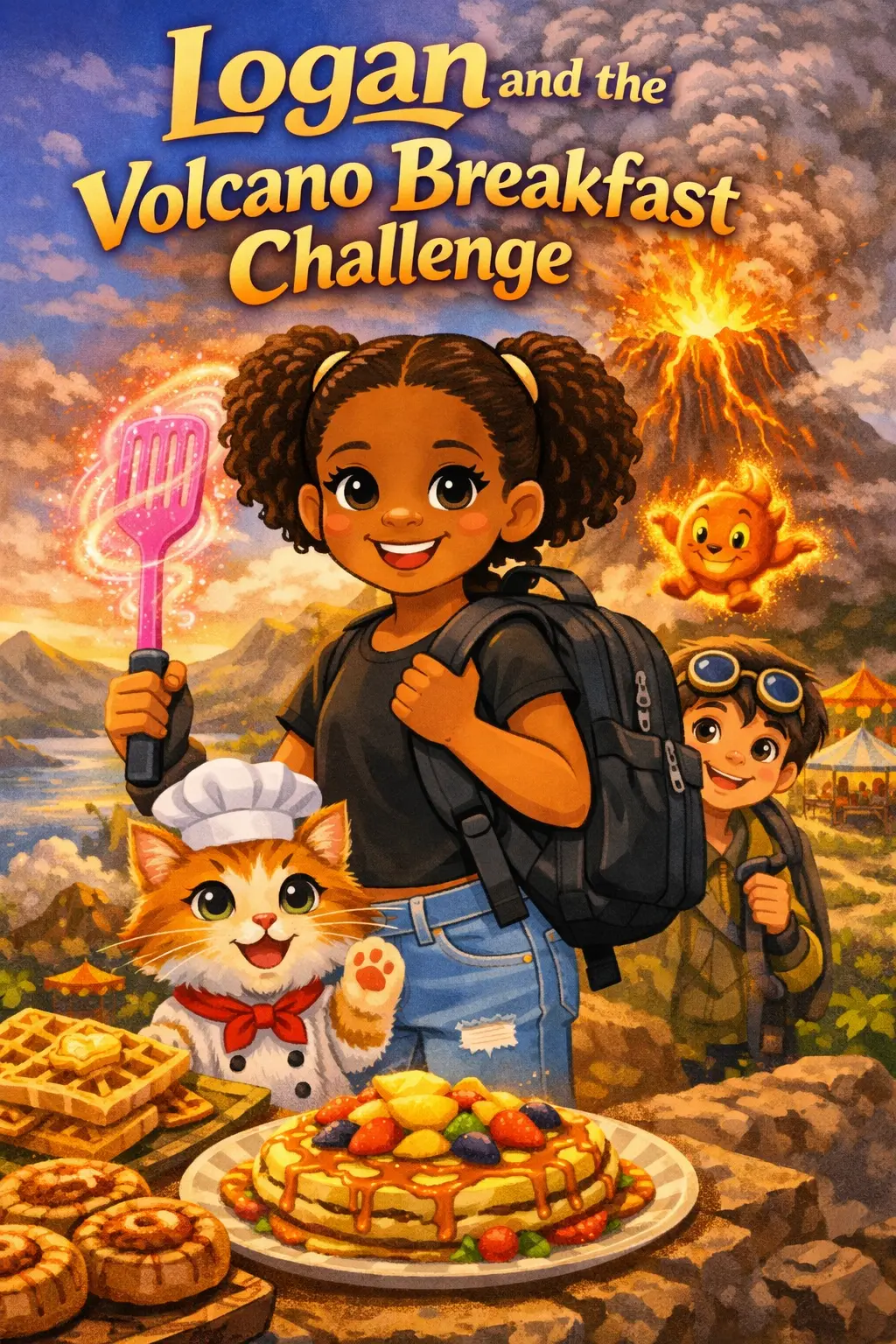 Logan and the Volcano Breakfast Challenge book cover