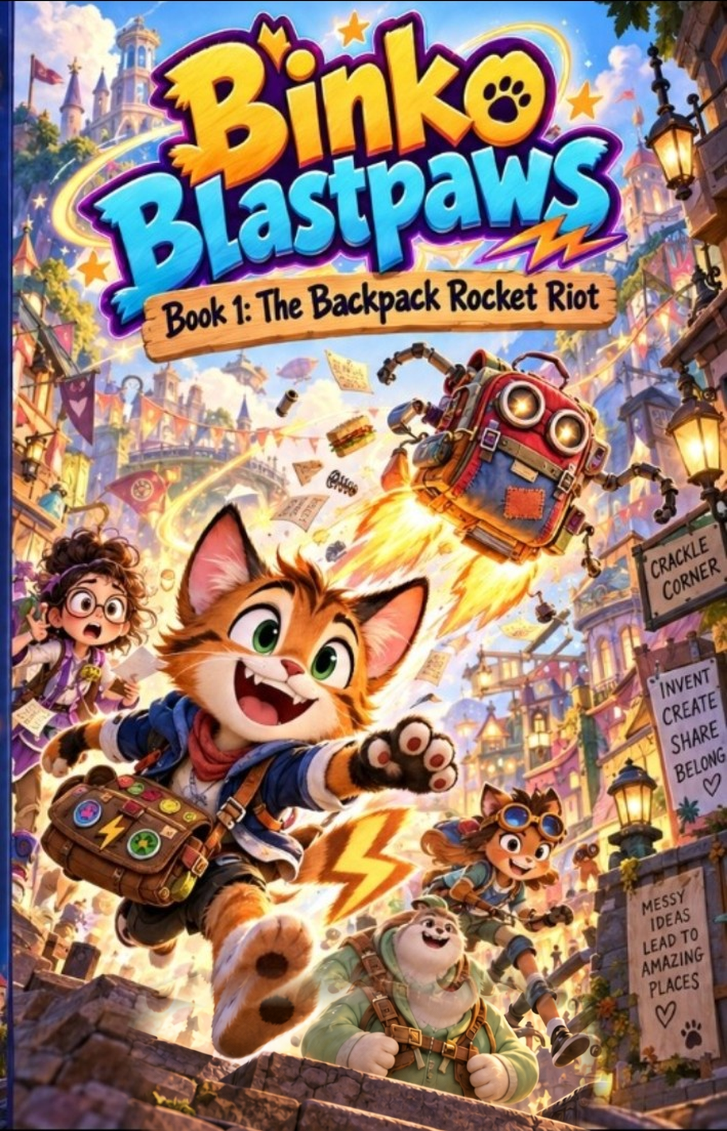 Binko Blastpaws: The Backpack Rocket Riot book cover